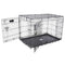 PRECISION PET PRODUCTS TWO DOOR PROVALUE WIRE DOG CRATE, 42 INCH - BLACK - Like New