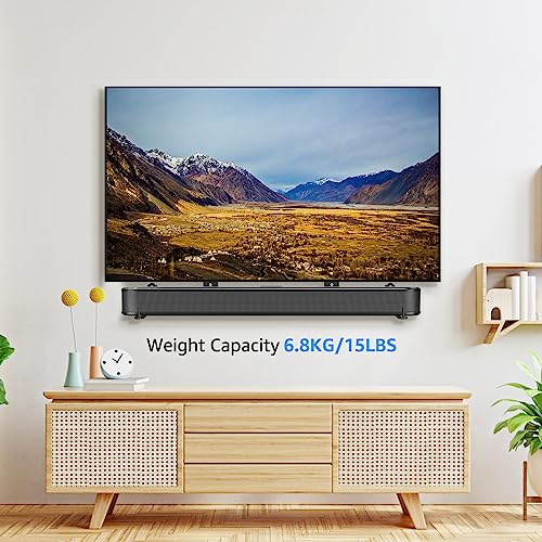 MOUNTUP Universal Soundbar Mount Mounting above or Under TV MU9122 - BLACK - Like New