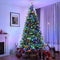 9 FT PRE-LIT LED HINGED ARTIFICIAL CHRISTMAS TREE 1000 LED LIGHTS STAND - GREEN - Like New
