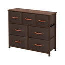 AZL1 Life Concept Storage Organizer 7-Drawer Closet Shelves Sturdy Frame Coffee - Like New
