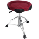 AKOLT SADDLE DRUM THRONE HEAVY DUTY DRUM SEAT HYDRAULIC MI7860 - DARK RED BROWN - Like New
