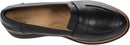 CLARKS CASUAL SLIP ON SHOES SHARON GRACIE SOFT LEATHER - SIZE: WOMEN 8 - BLACK - Like New