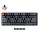 KEYCHRON K12 WIRELESS MECHANICAL KEYBOARD SWITCHES - BLACK/GRAY - Scratch & Dent