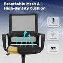 Home Office Ergonomic Chair Mesh Swivel Rolling Chair B0D5LN5L6X - Black - Brand New