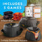 NATIONAL GEOGRAPHIC Volcano Bean Bag Toss Backyard Game Set 5 Games - Amazon - Like New
