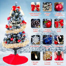 Hipykat 3ft Artificial Christmas Tree Decorations Mini Pine Tree 30 LED Lights - Brand New