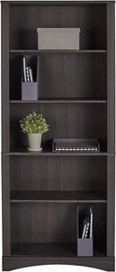 Realspace Pelingo 72"H 5-Shelf Bookcase 103764 - Dark Gray Like New