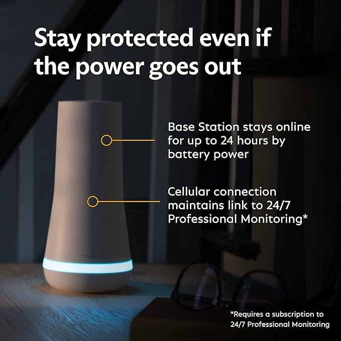 SIMPLISAFE 5-Piece Security System SSBS3 -White - Like New