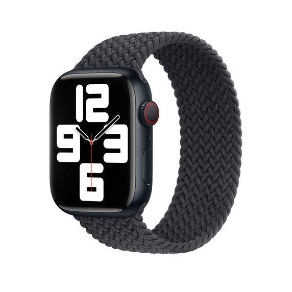 APPLE WATCH 45MM BRAIDED SOLO LOOP MPD33AM-A - SIZE-8 - MIDNIGHT - Like New