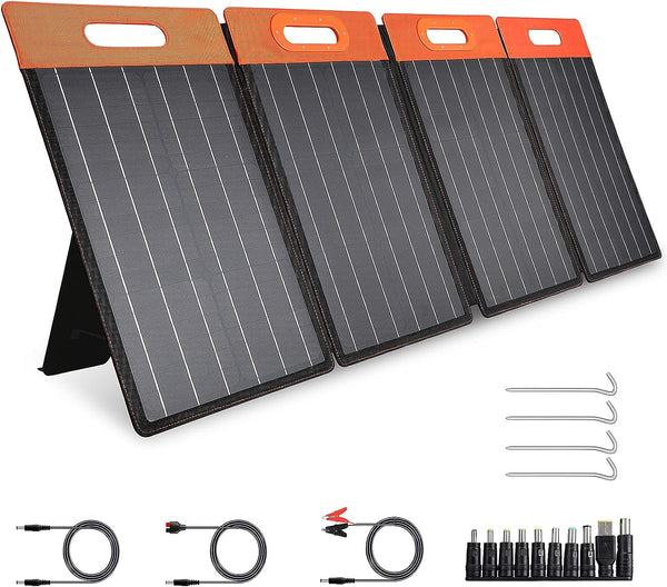 GOLABS SF100 Monocrystalline Portable Solar Panel Charger - Black/Orange - Like New