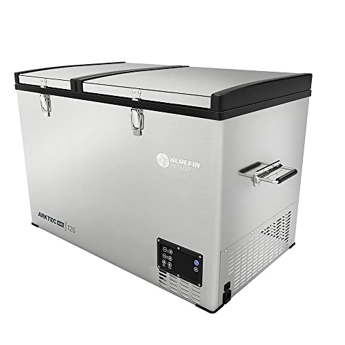 BLUEFIN ACTIVE ARKTEC DUO 125L | PORTABLE TRAVEL FRIDGE - SILVER - Like New