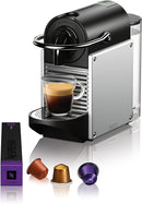 Nespresso Pixie Espresso Machine by De'Longhi Aluminum EN124S - Silver Like New