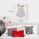 Inspirational Quote Painting Family Love Canvas Love Is Patient Canvas - Brand New