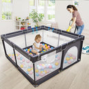 Baby Playpen, Boohaab Playpen Toddler Playard Baby Fence B09X35B13Y - Black - Brand New