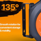 SUPER HANDY Enclosed Air Hose Reel 50' Ft Hose Retractable GUR020 - BLACK/ORANGE - Like New