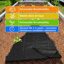 LAVEVE 5OZ Weed Barrier Landscape Fabric 4FT x 100FT Heavy-Duty Weed Control - Brand New