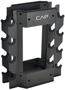 CAP BARBELL DUMBBELL AND KETTLEBELL STORAGE RACK BLACK RK-CB16H - Like New