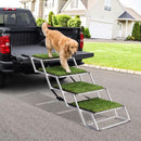B0BC8RPFRS Extra Wide Dog Car Stairs For Large Dogs Lightweight Foldable - Brand New