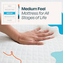 LINENSPA 8 INCH GEL MEMORY FOAM MATTRESS - MEDIUM FEEL - QUEEN - WHITE - Brand New