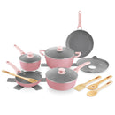 Dash Dream Green Cookware Set CleanCoating Nonstick Coating 15Pcs - Pink - Like New