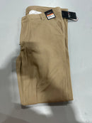 GALAXY BY HARVIC PANTS MEN'S 4 WAY STRETCH CASUAL - SIZE: MEN 36X32 - KHAKI - Brand New