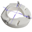 PCP 5" Elevated Toilet Seat Universal Fit Tall Profile Rise Height B082TS9HHD - Like New
