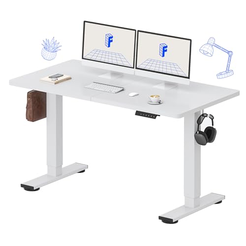 FLEXISPOT 55X24" ELECTRIC HEIGHT ADJUSTABLE STANDING DESK SPLICE BOARD - WHITE - Like New