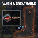 HUNTIT Rubber Work Boots for Men Multi-Season Waterproof Rubber Boots Black 8 - Brand New