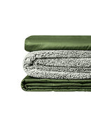 YnM Weighted Blanket & Duvet Cover Hot Cold Set 3 Pieces Teddy Bear Velvet - Brand New