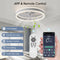 AHAWILL 15.7" LOW PROFILE CEILING FAN LIGHT REMOTE MODERN FLUSH MOUNT - WHITE - Brand New