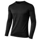 GALAXY BY HARVICE MEN'S LONG SLEEVE MOISTURE-WICKING TEE - LARGE - BLACK - Brand New