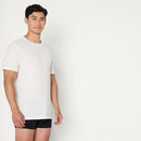 AMAZON ESSENTIALS MEN'S SLIM FIT BREATHABLE COTTON CREW NECK 6 PACK BLACK/WHITE - Brand New