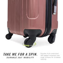 Kenneth Cole REACTION Out of Bounds Lightweight Hardshell 4-Wheel Spinner - Brand New