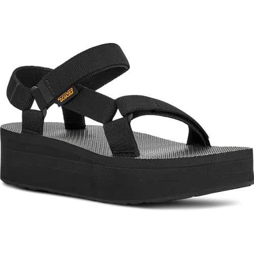 TEVA WOMEN'S W FLATFORM UNIVERSAL SANDAL - SIZE WOMEN 9 (BLACK) - Like New