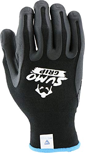 West Chester 713SUMO Sumo Grip Glove XL Elastic Knit Wrist Black 713SUMO - Black - Like New