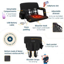 ALPCOUR HEATED MASSAGE RECLINING STADIUM SEAT 25" WIDE - BLACK - Like New