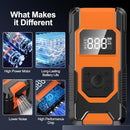 Hefoo Home Portable Tire Inflator Air Compressor 160PSI Cordless YQB01 - Orange - Like New