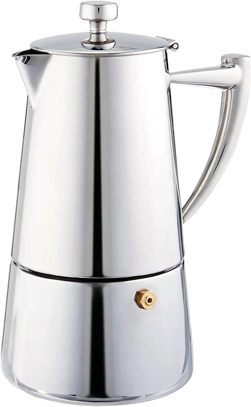 CUISINOX ROMA 6-CUP STOVETOP MOKA ESPRESSO MAKER COF-6R - STAINLESS STEEL - Like New