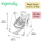 Ingenuity ConvertMe 2-in-1 Compact Portable Automatic Baby Swing & Infant Seat - Like New