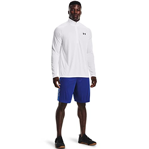 1306443 Under Armour Men's Tech Graphic Shorts Royal/Moderate Grey L - Brand New