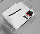 JUMPSTART POLYESTER SHORTS W/ ZIPPER POCKETS - SIZE: MEN M - WHITE/BLACK - Like New
