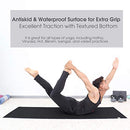 UGO Rubber Yoga Mat 71 x 26 Inch Extra Large Reversible Non-Slip Texture - Brand New