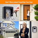 FAYLEEKO KEY LOCK BOX WALL MOUNTED 4 DIGIT COMBINATION LOCKBOX LBWG-801 - BLACK - Like New