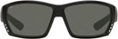 COSTA DEL MAR TUNA ALLEY GLOBAL FIT 580G - MATTE BLACK/GRAY - Like New