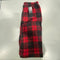 BELLO WOMENS EXTRA SOFT FLEECE PAJAMA PANTS - SIZE: WOMEN M - RED/BLACK - Brand New