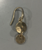 THE SAK DANGLE, HAMMERED, CIRCLE EARRINGS - GOLD - Brand New