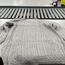 ARAN CRAFTS MERINO WOOL SWEATER CARDIGAN BUTTON CLOSURE PARSNIP 2XL - SOFT GRAY - Like New