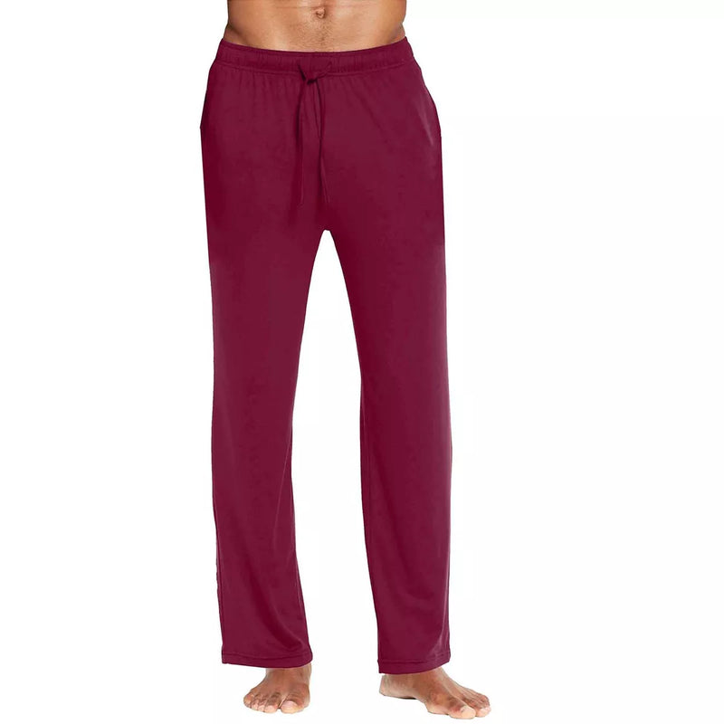 BLUE ICE MEN'S MODERN FIT CLASSIC LOUNGE PANTS - SIZE: MEN 2XL - BURGUNDY - Brand New