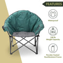 ARROWHEAD OUTDOOR Oversized Heavy-Duty Club Folding Camping Chair - Green - Like New