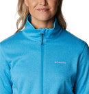 COLUMBIA WOMEN'S PARK VIEW GRID FULL ZIP FLEECE JACKET SIZE M BLUE CHILL HEATHER - Brand New